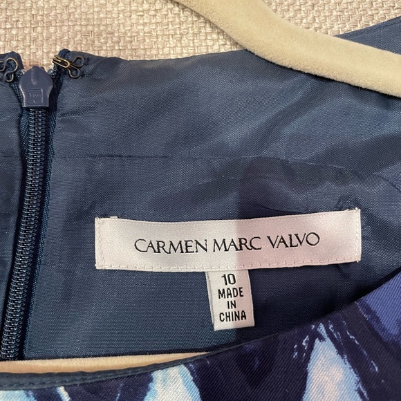 Carmen Marc Valo silk dress. Size 10 with  pockets. Gently used and dry cleaned. - Picture 2 of 6